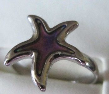 Stylish STAR / STARFISH Swirl MOOD RING   Brand New Beautiful  