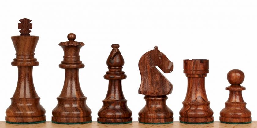 Guard Staunton Chess Set Golden Rosewood 3.25 King  