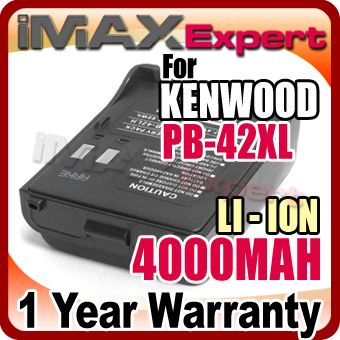 4000mAh PB 42XL Battery for KENWOOD TH F6 F6A TH F7 F7E  