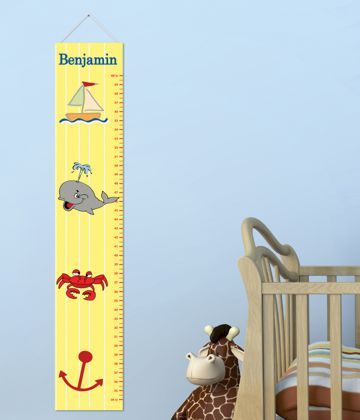 KIDS CHILDS GROWTH CHART HEIGHT Measuring WALL CANVAS Banner 