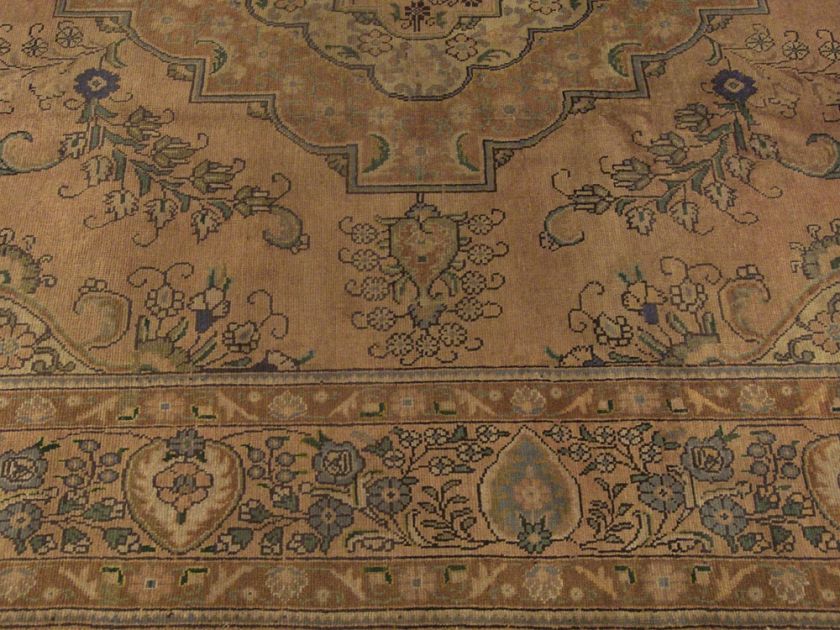 10x13 Handmade Antique Persian Tabriz Serapi Wool Rug  