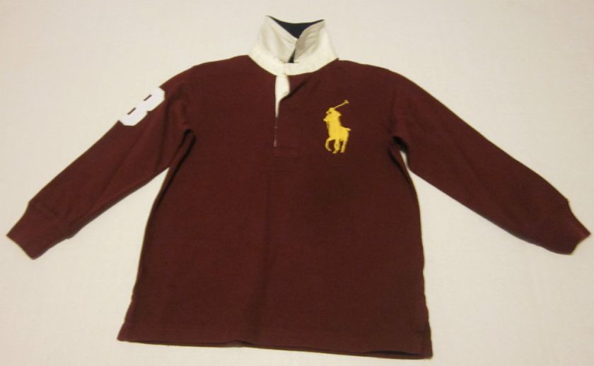 Polo Ralph Lauren Boys Large Pony L/S Rugby Polo Shirt  