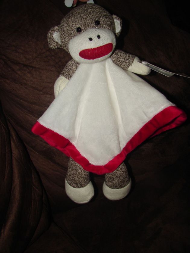 NEW Baby Starters Sock Monkey Security Blanket  