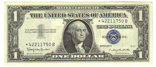 Silver Certificate 1957 B *B, CHCU  