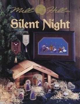 Silent Night Nativity Cross Stitch w Beads Ornaments Mill Hill Book 