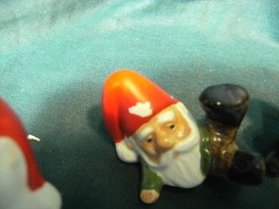 LOT OF 6 VINTAGE HARVEY KNOX KINGDOM MINIATURE ELF ELVES DWARF GNOMES 