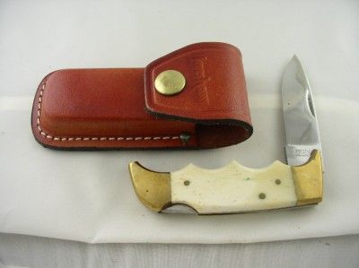 Vintage Kershaw Japan Lockback Knife & Case N/R  