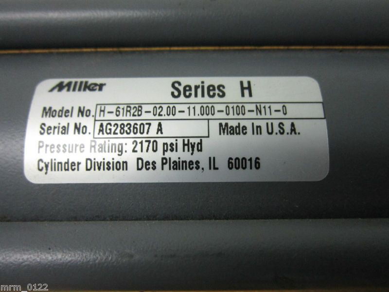 Miller H 61R2B 02.00 11.000 0100 N11 Hydraulic Cylinder  