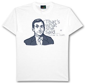 Michael Scott Thats What She Said t shirt The Office  