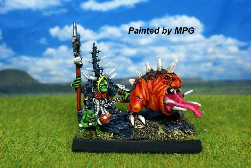 Warhammer MPG Painted O&G Skarsnik, Peaks & Gobbla OG10  