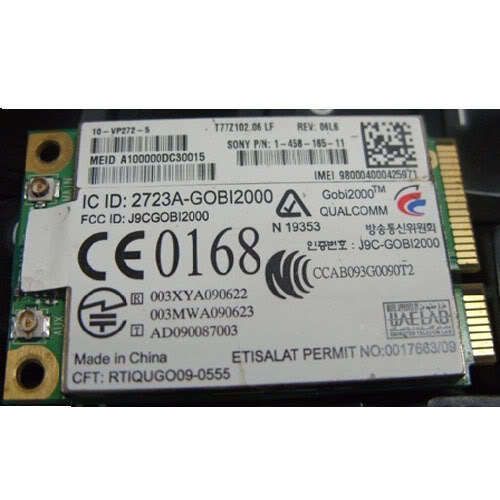 UN2420 GOBI2000 WWAN 3G Wireless Card EVDO GSM For SONY  