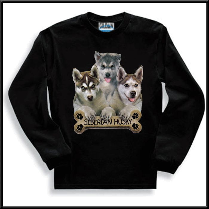 Siberian Husky Puppy Dog Bone T Shirt TODDLERS & KIDS  