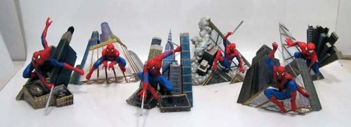 Spider Man Crystalline Collection 6 Figure Set Hamilton  