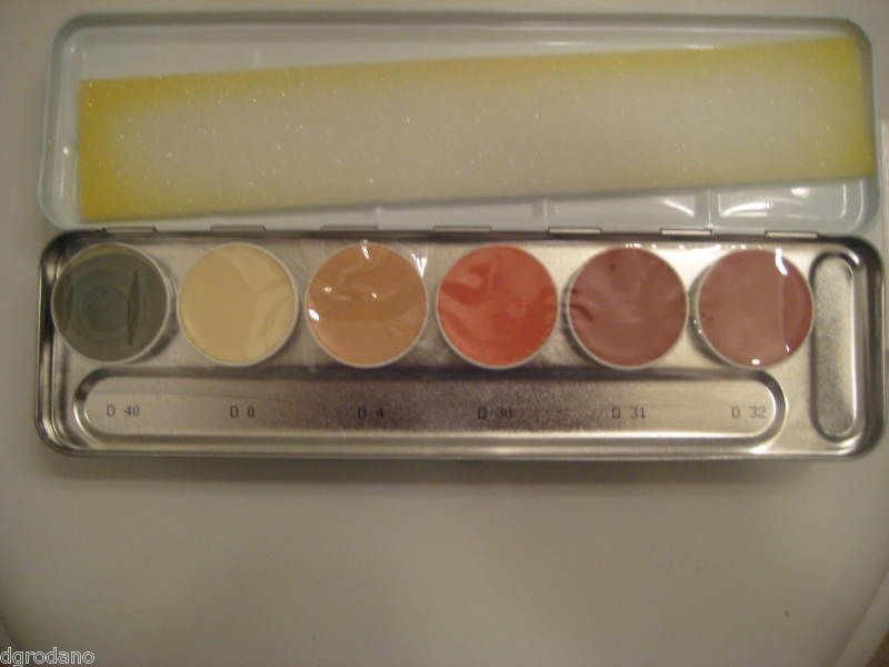 Kryolan Derma Color Camouflage Cream S Palette 6 Colors  