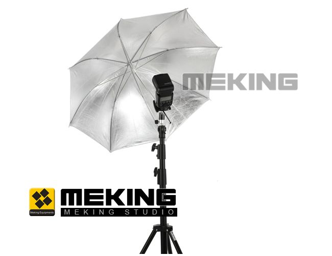 Metal Frame Studio Umbrella 33in Black & Silver