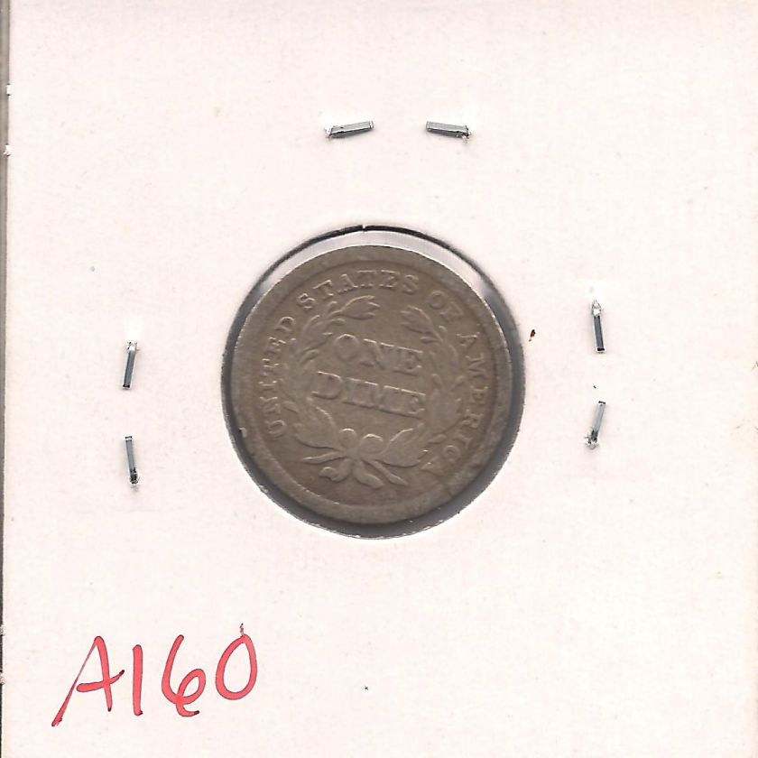 1838 Seated Liberty Dime Very Good A160  