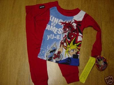 NWT YuGiOh SHADOW REALM 2 pc PAJAMAS PJ SET boy SZ 4  