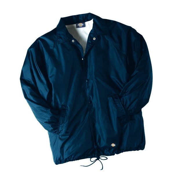 DICKIES 76 242 SNAP FRONT NYLON JACKET NWT BLK NAVY NEW  