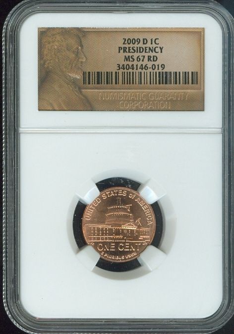 2009 D LINCOLN CENT PRESIDENT YEARS NGC MS67 RED BUSINESS FINEST 