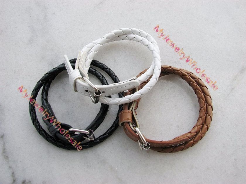 Wholesale lots 30 pieces leather Bracelet   