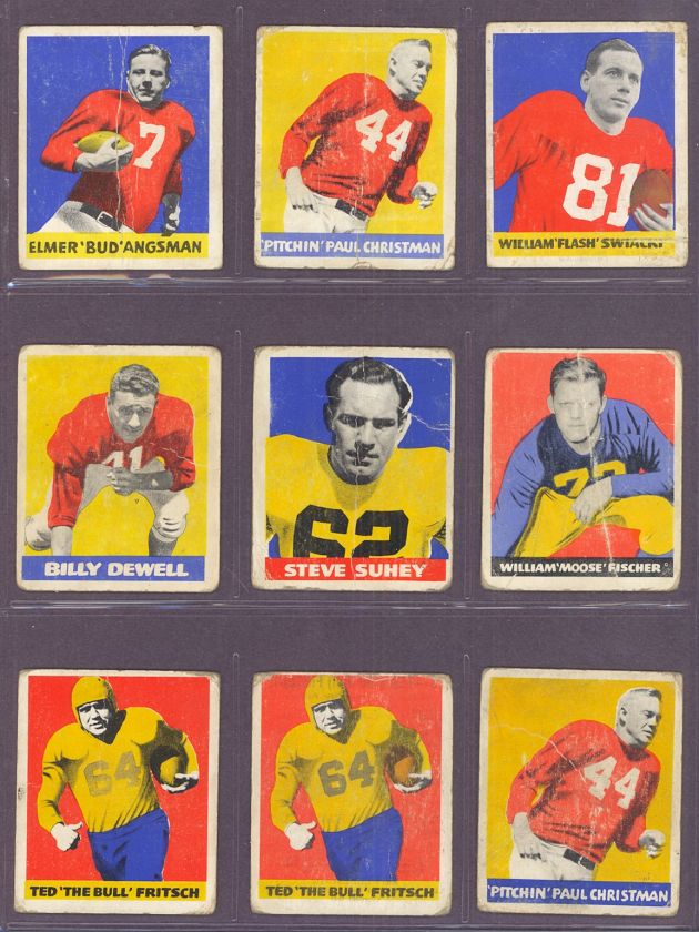 1948 Leaf #25 Elmer Bud Angsman Notre Dame (Fair) *43  