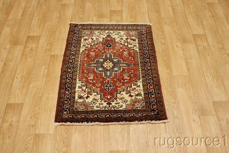 GEOMETRIC 3X5 HERIZ SERAPI PERSIAN ORIENTAL AREA RUG  