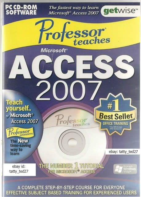 PROFESSOR TEACHES MICROSOFT ACCESS 2007 DISC  