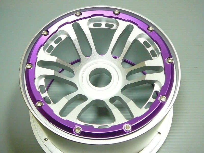 2X FRONT 12 SPOKE CNC ALLOY WHEEL RIMS HPI BAJA 5B KM  