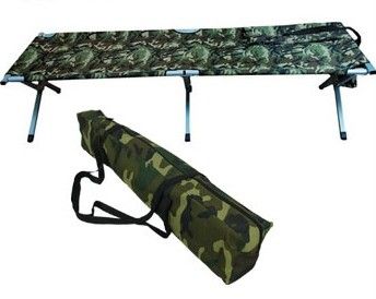 Camouflage Portable Sleeping Cot Camping Tent Bed Carrying Case 