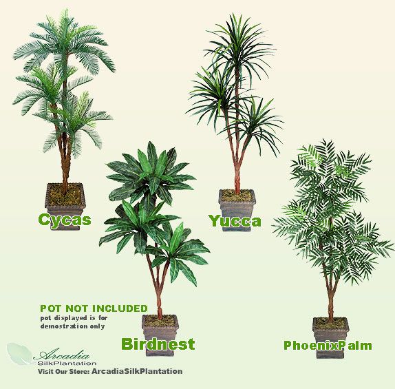 Artificial Palm Tree 6 Yucca Cycas Bird Nest Phoenix  