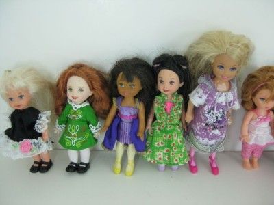 Lot Of 12 Barbie Kelly Dolls All W/ Clothes  