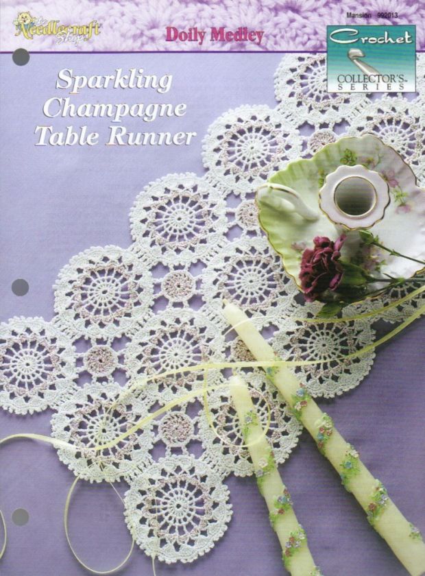 Sparkling Champagne Table Runner Crochet Pattern~  