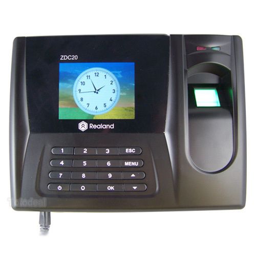 Color Screen Biometric Fingerprint Time Attendance Recorder  