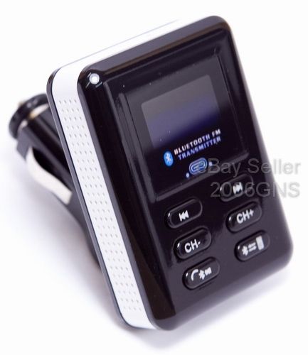 BLUETOOTH CAR KIT SPEAKER HANDSFREE FM TRANSMITTER  