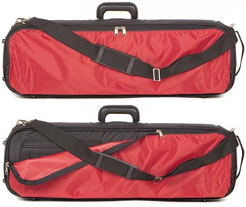 Bobelock Sport Red 4/4 Violin Case Silver Interior  