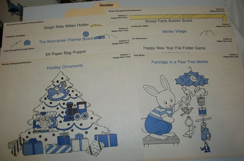   Jumbo Seasonal Patterns 1991 Teacher Resouces/Bulletin Board  