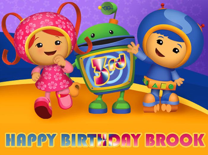 Team UMIZOOMI Custom Edible CAKE Image Icing Topper  