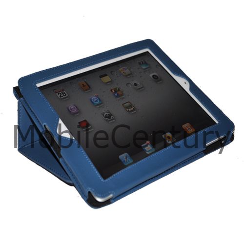   iPad 2 Genuine Leather Smart Cover Stand Case PNK 741360998681  