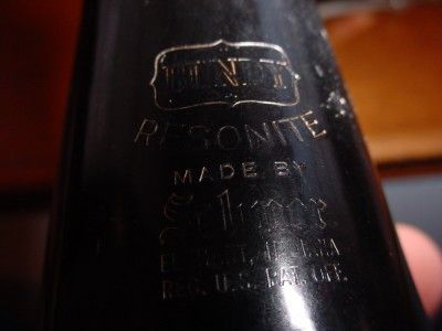 Vintage Selmer Bundy Resonite Clarinet w Case  