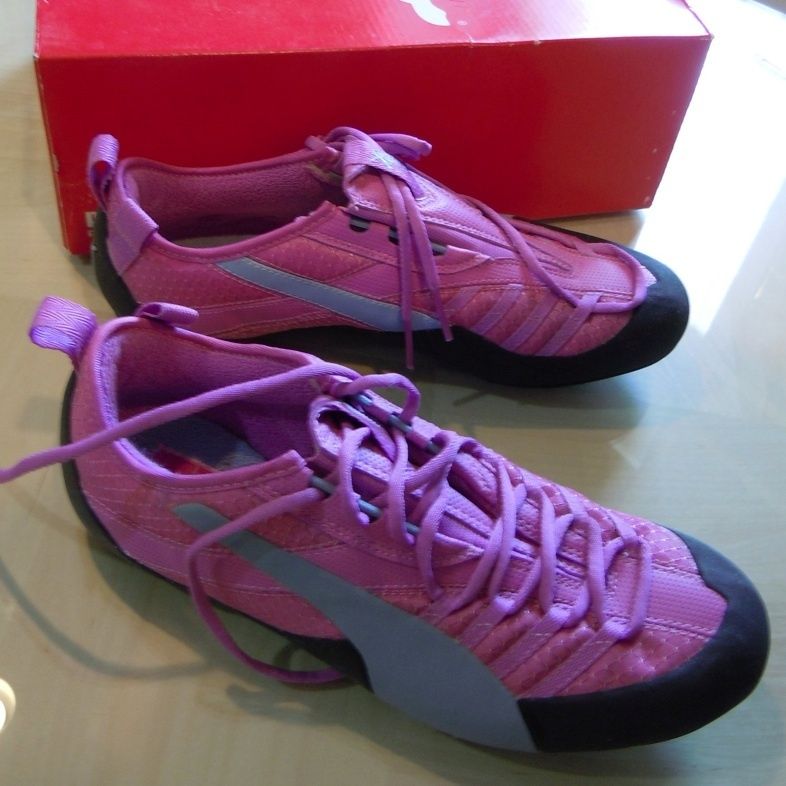 PUMA RIPSTOP climbing exercise shoe 9.5 PINK canvas  