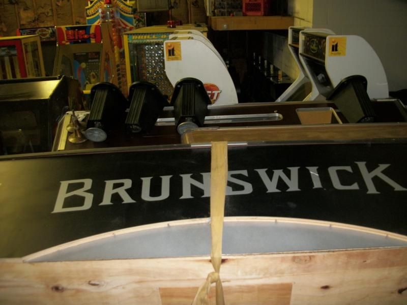 Brunswick 8 foot coin operated pool table  