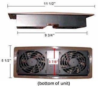 Airflow Breeze Register Booster Fan (Brown)  