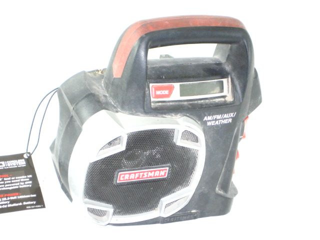 AS IS CRAFTSMAN 315.101260 19.2 VOLT CORDLESS RADIO  