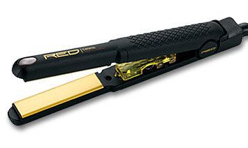 RED Ceramic Flat Iron 3/4 Compact Hair Straightener  