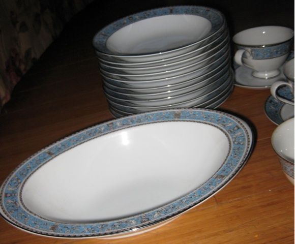 Imperial Deluxe Fine China Set Sango Cornwall Japan vtg  