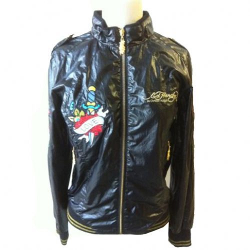 CHAQUETA DE LA CAZADORA DE LOS PÁJAROS DE LA PAZ DE ED HARDY MUJER