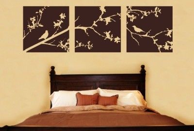 Tree Bird Branch Vinyl Wall Art Mural Interior Decor  