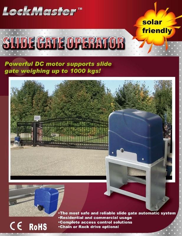 SLIDE GATE OPERATOR AC / DC LOCKMASTER DSC1000ACC NEW  