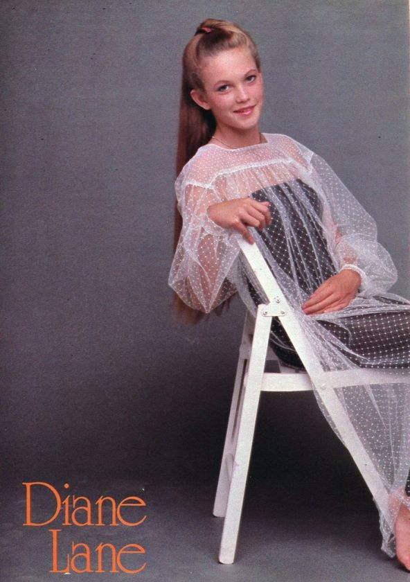 DIANE LANE Barefoot 1981 JPN PINUP 2 Page Spread #OB V  