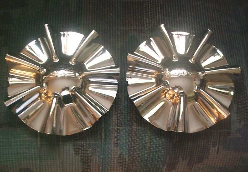 KMC CUSTOM WHEEL CENTER CAPS HUBS SET OF TWO (2) PART #11399 REV.6 